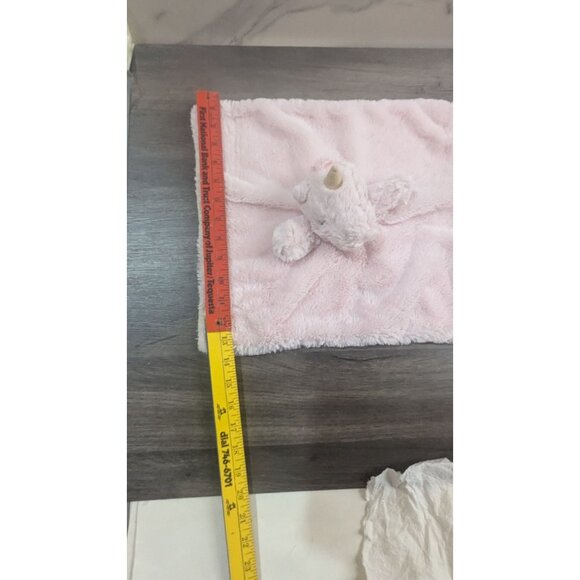 Kellytoy Pink Unicorn Lovey Baby Blanket With Rattle Plush Cuddle Comfort - Picture 7 of 8